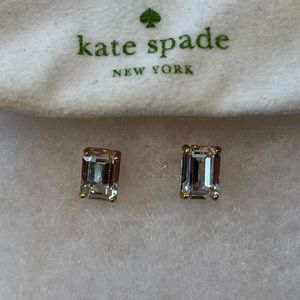 Kate Spade ♠️ Emerald Cut Crystal Earrings